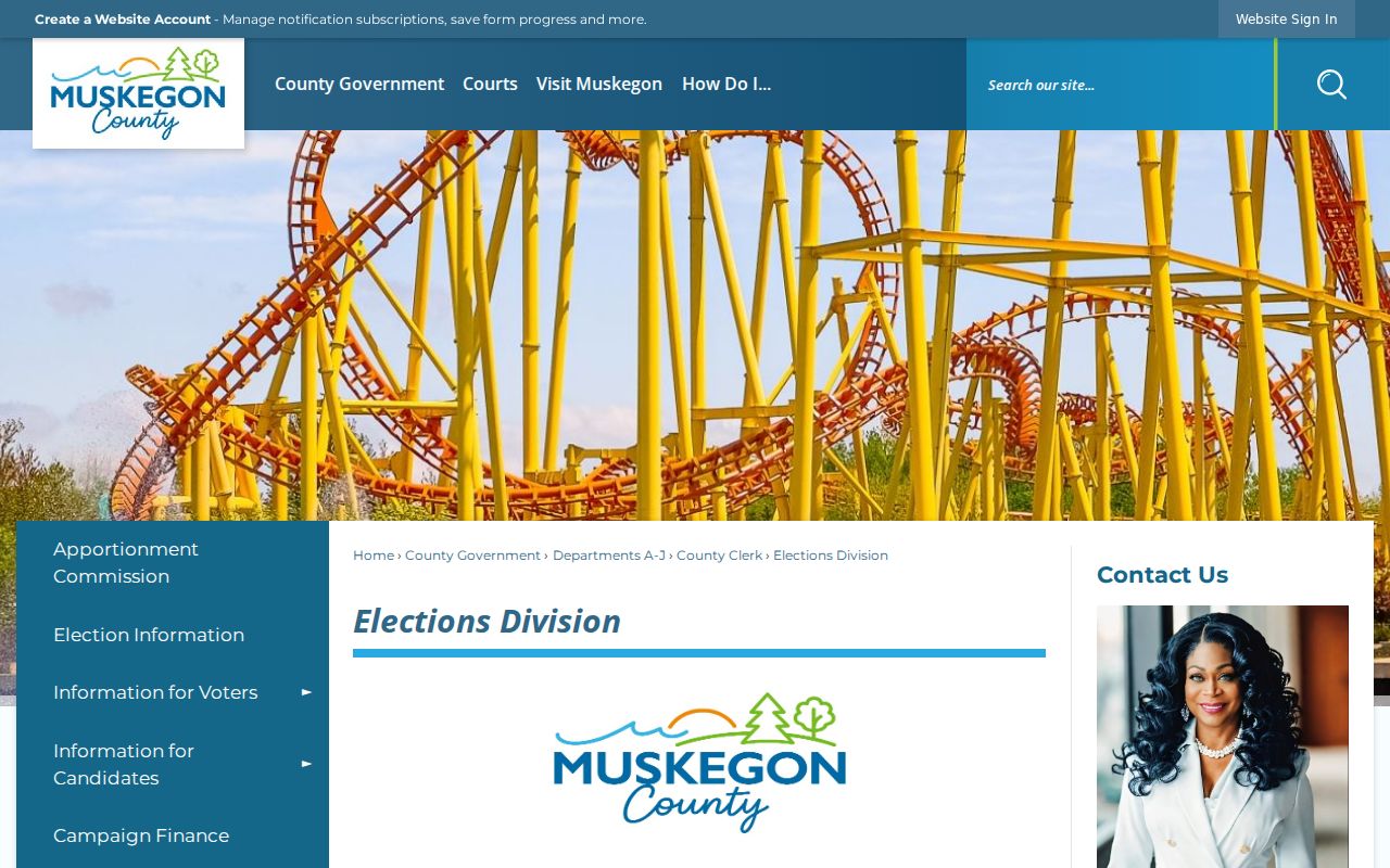 Muskegon ZIP code directory county elections geography route