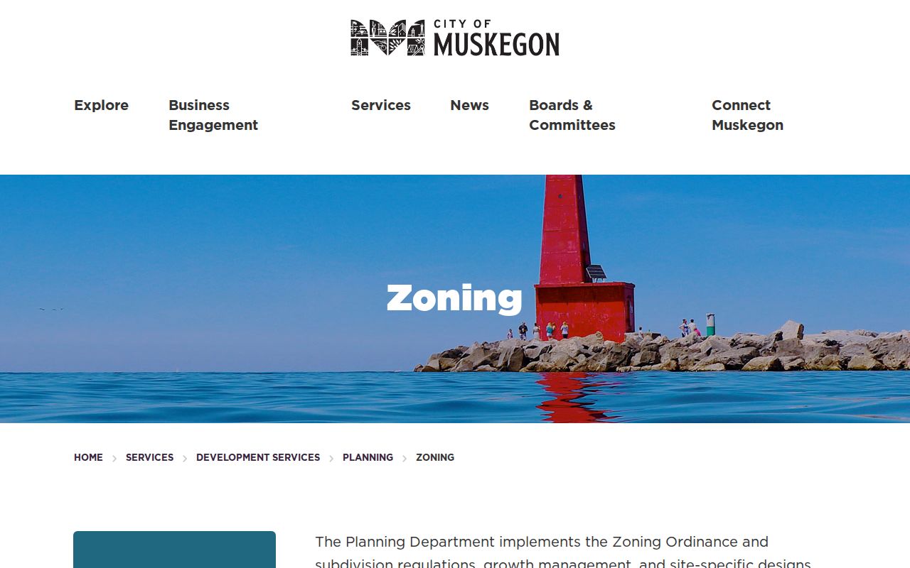 Muskegon ZIP code directory city planning and address route